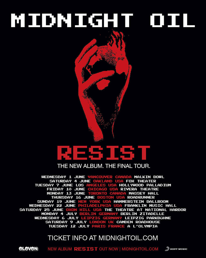 Midnight Oil Announce Tour Dates for “The Final Tour” Music Fiends